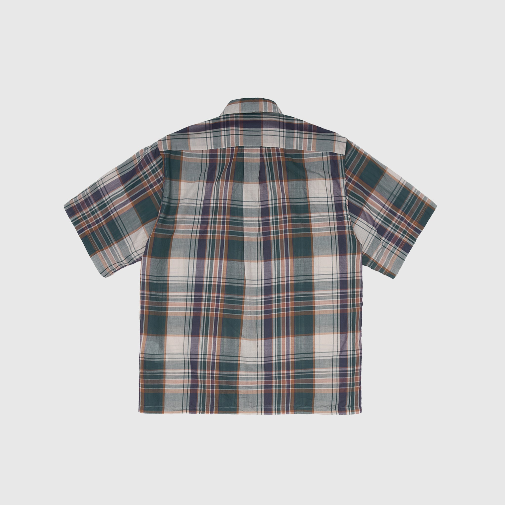 GAUZE PLAID PLAIN S/S SHIRT