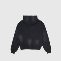 STONE BLACK SUN-FADED VINTAGE ZIP-UP