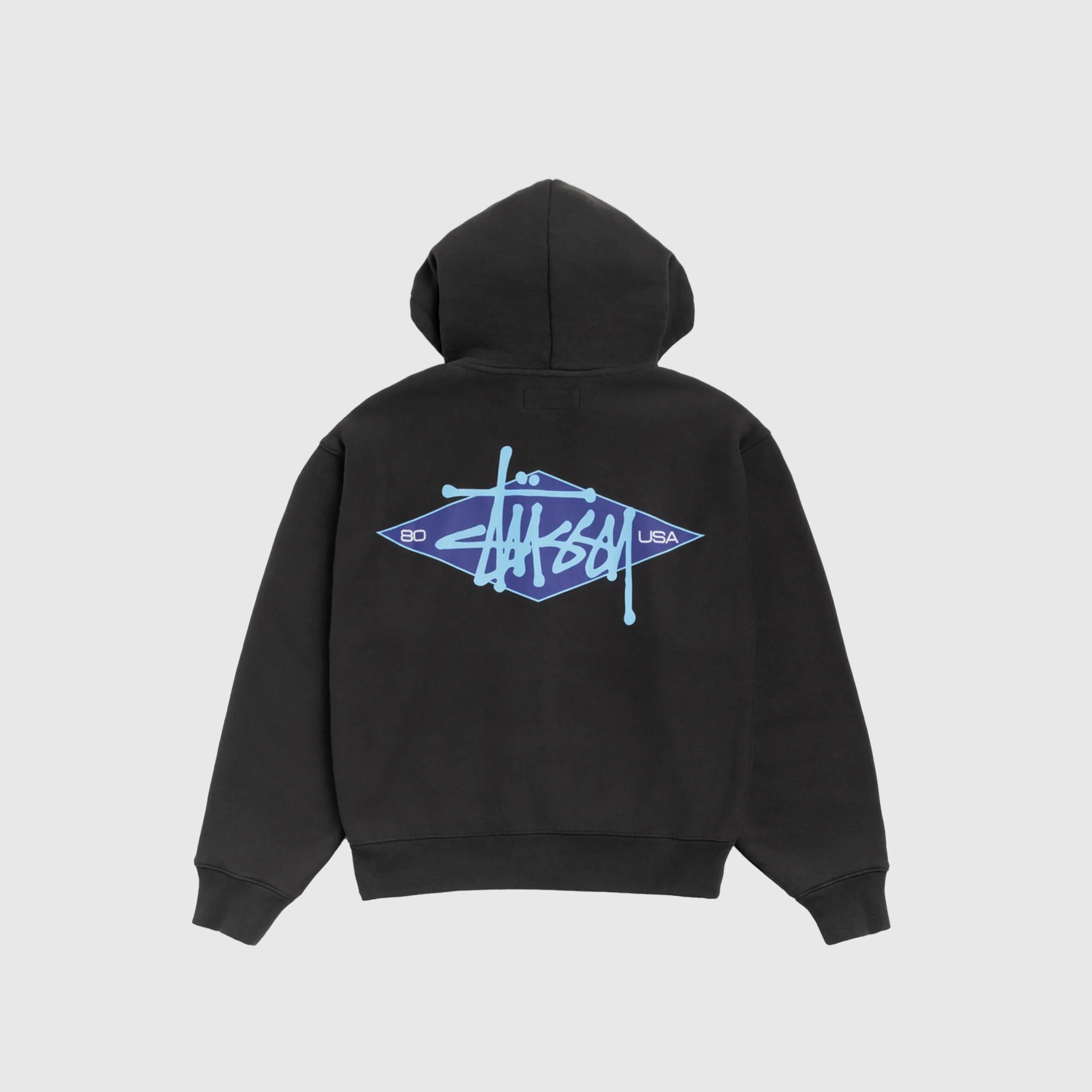 BASIC DIAMOND ZIP HOODY