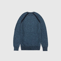 FLEECE CREWNECK KNIT SWEATER