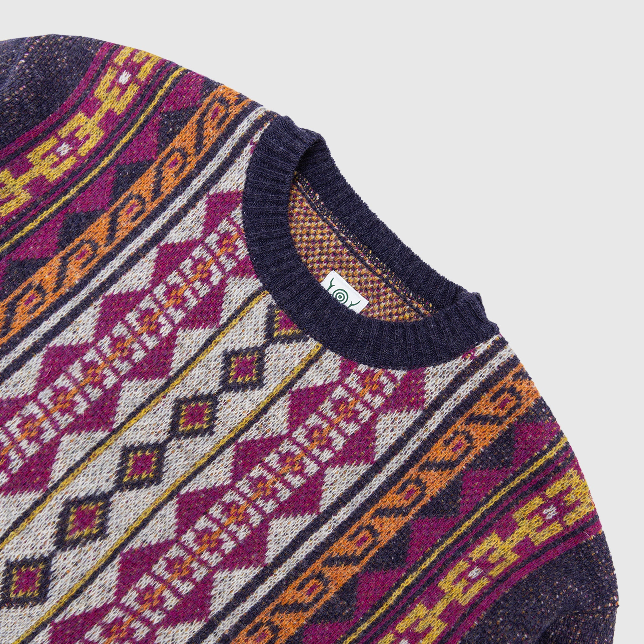 SHETLAND CREW NECK SWEATER