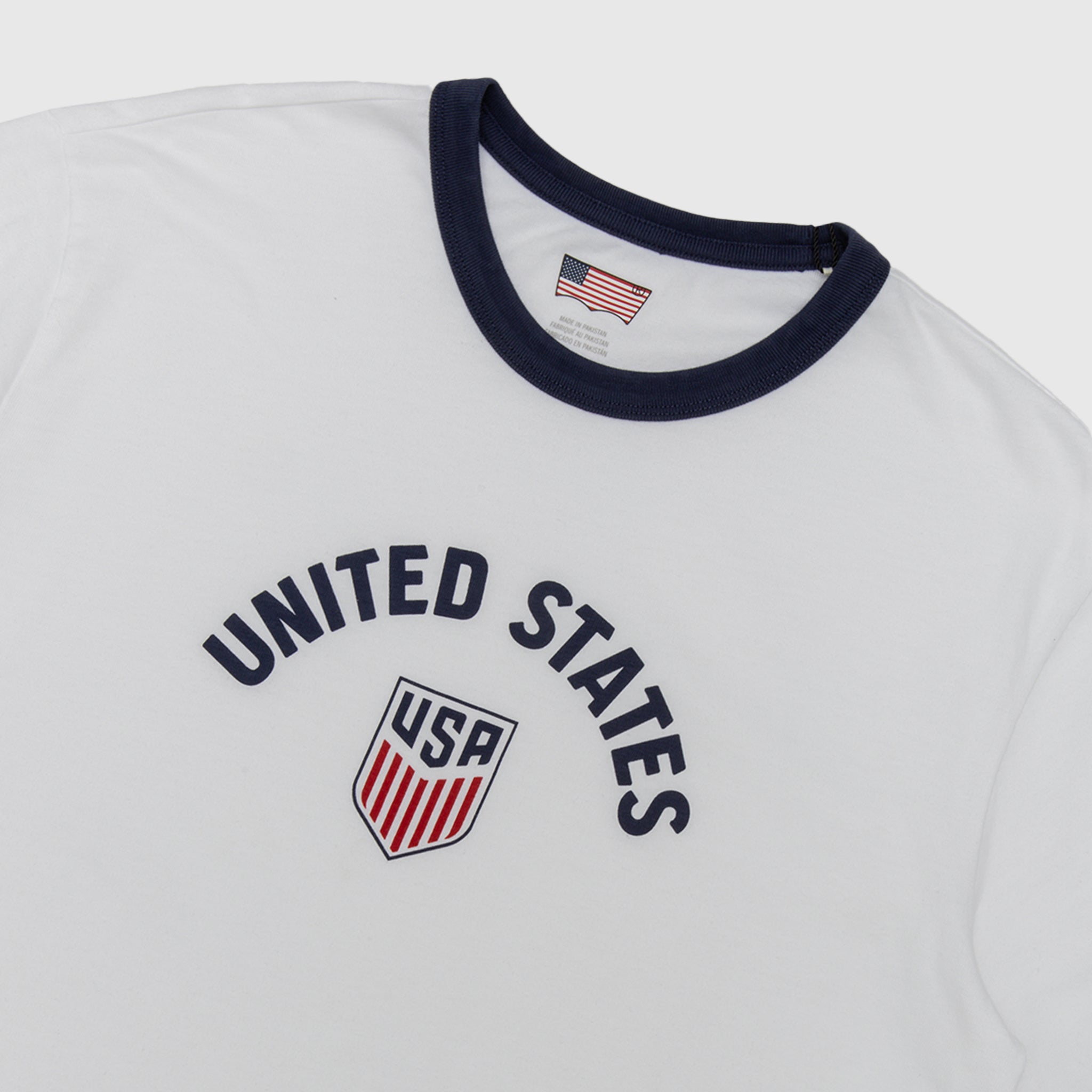 X WC RETRO RINGER TEE "USA"