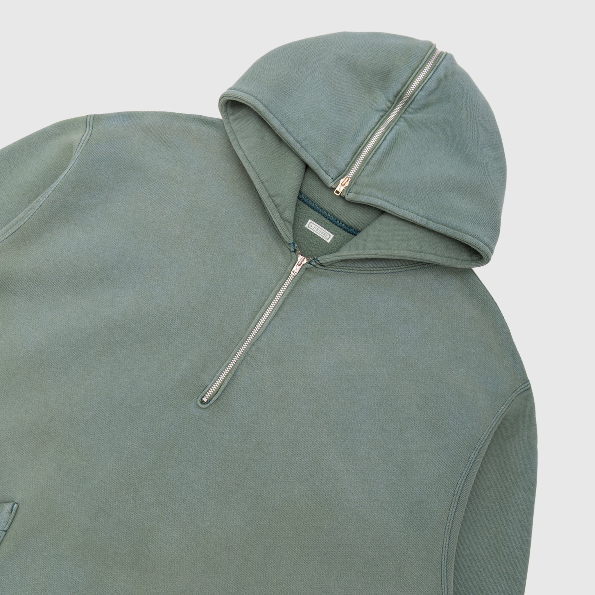 VINTAGE SAILOR HOOD HALF-ZIP SWEATSHIRT