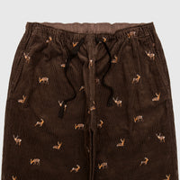 CORDUROY STRING SLACK PANT
