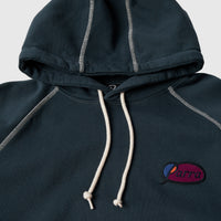 CIRCLED SCRIPT LOGO HOODED SWEATSHIRT