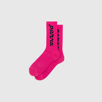 LOWER CASE SCRIPT LOGO CREW SOCKS