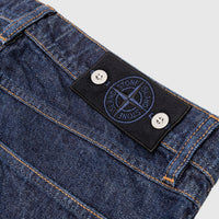 INDIGO DENIM-RINSED JEANS