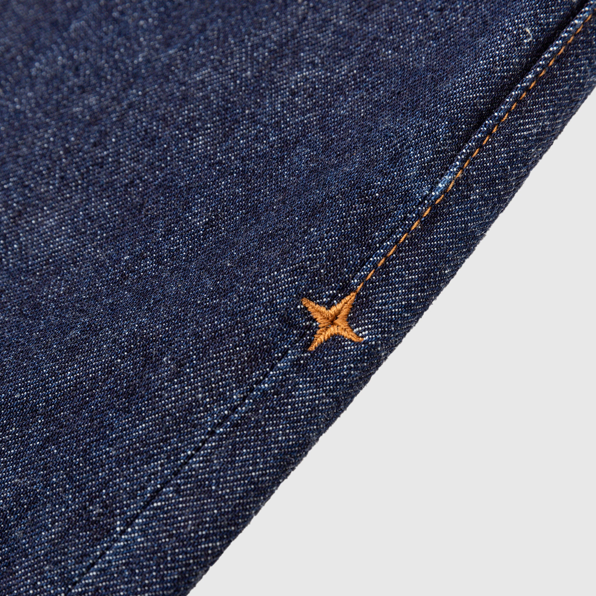 INDIGO DENIM-RINSED JEANS