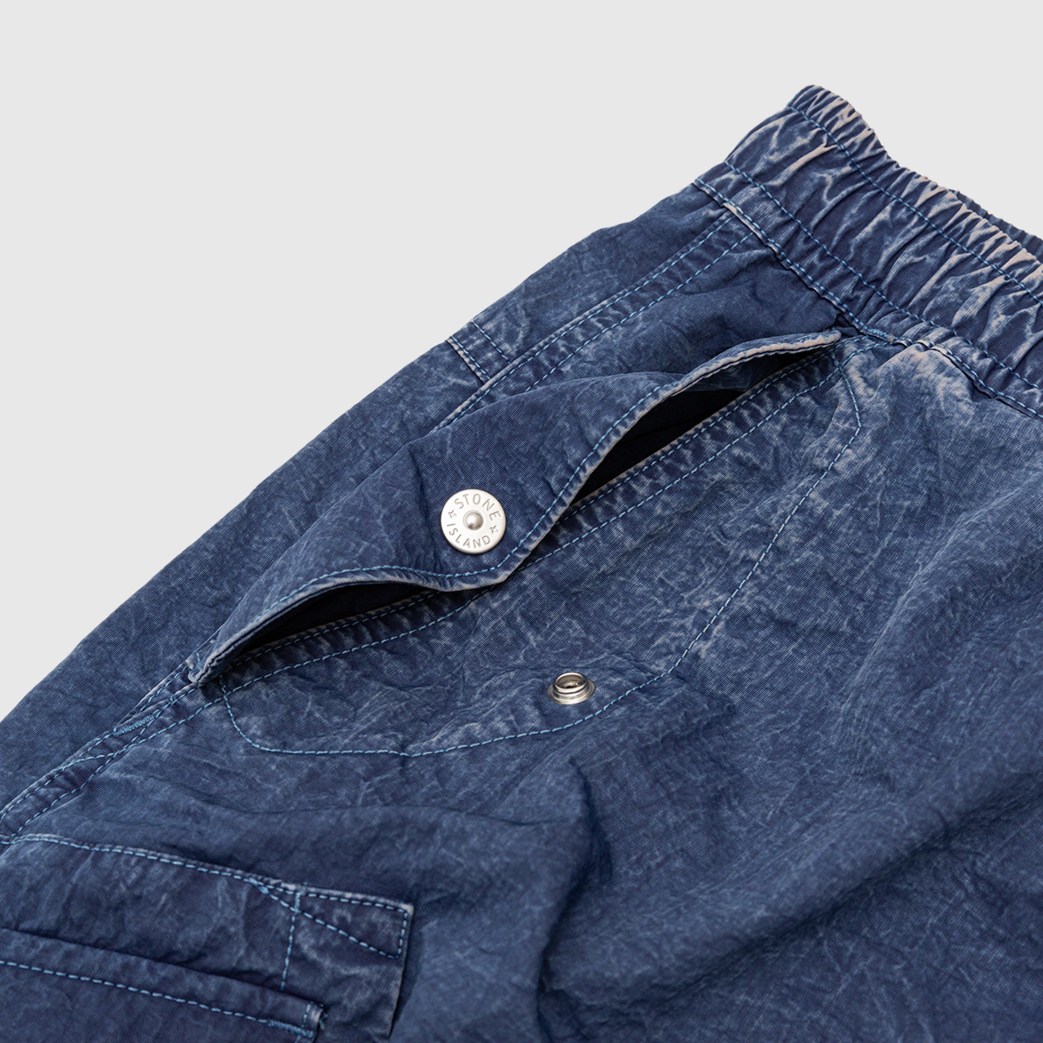 HALLOW FIBRE NYLON INDIGO-TC CARGO PANTS