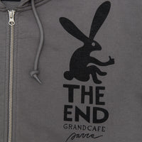 END THE BUNNY ZIP HOODED SWEATSHIRT