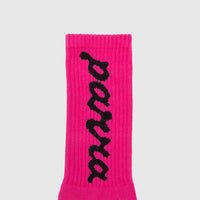 LOWER CASE SCRIPT LOGO CREW SOCKS