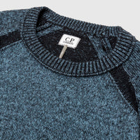 FLEECE CREWNECK KNIT SWEATER