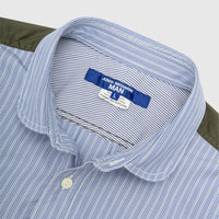 COTTON STRIPED PANELLED SHIRT