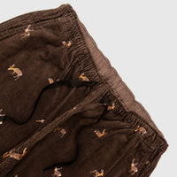 CORDUROY STRING SLACK PANT