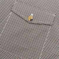 CHECKERED COTTON ZIP-UP SHIRT