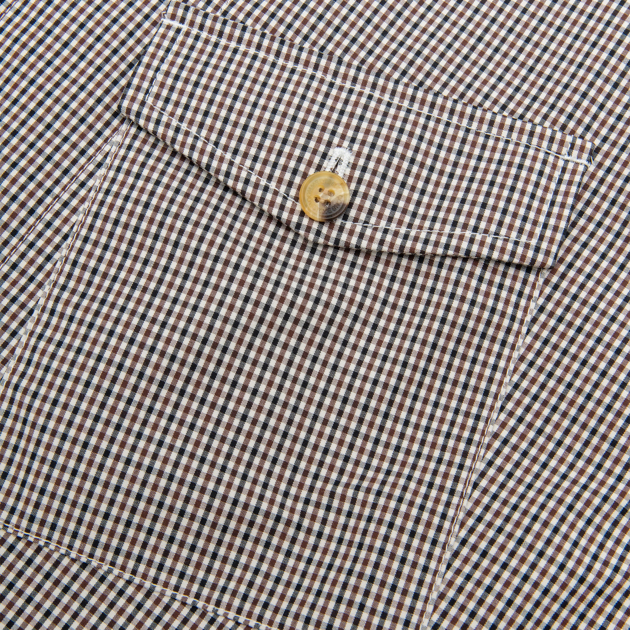 CHECKERED COTTON ZIP-UP SHIRT