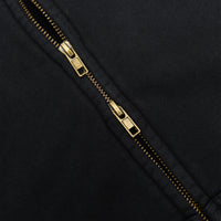 STONE BLACK SUN-FADED VINTAGE ZIP-UP