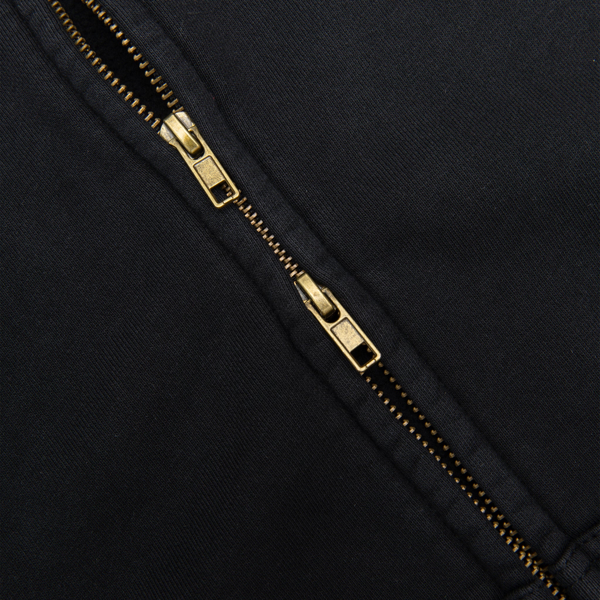 STONE BLACK SUN-FADED VINTAGE ZIP-UP