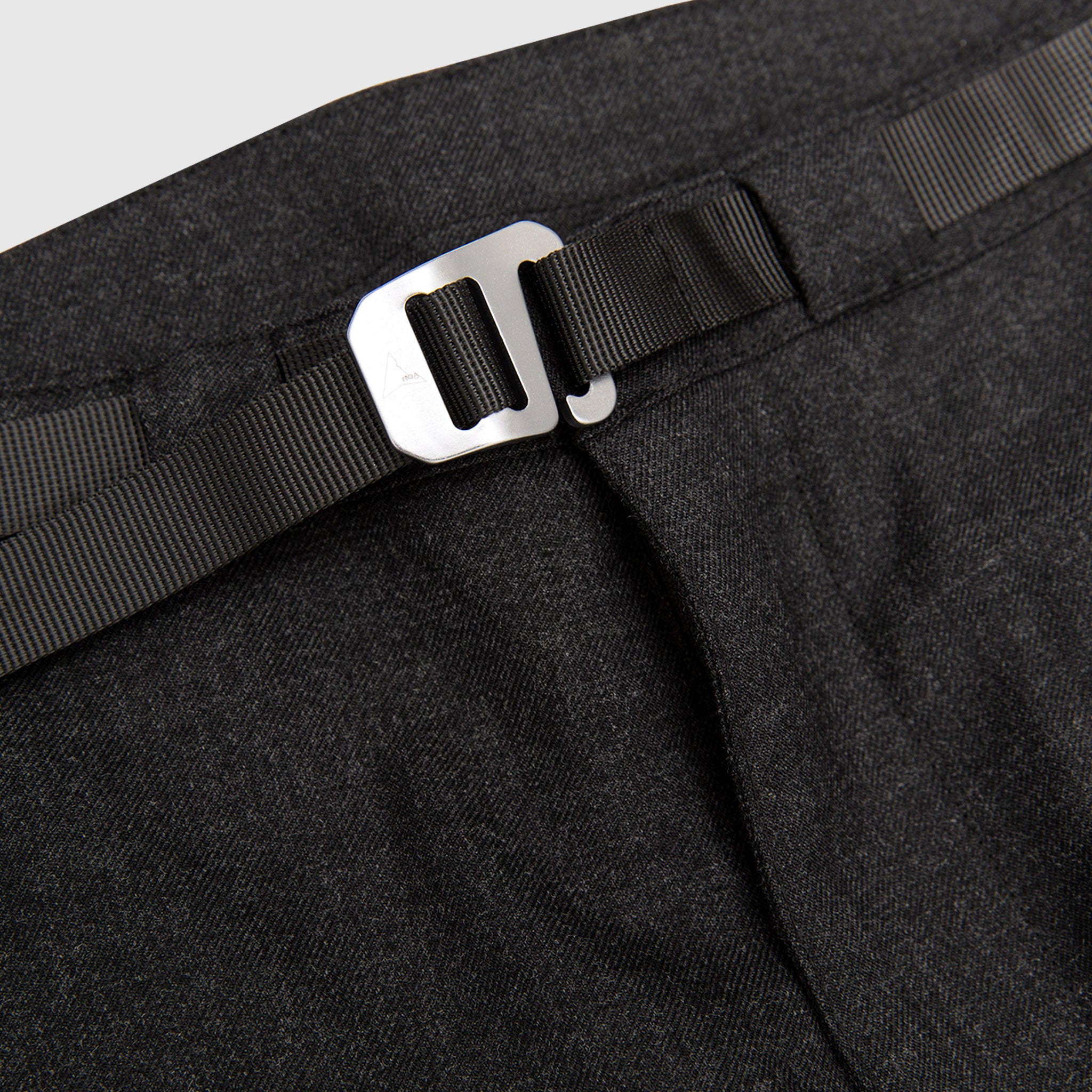 Y ZIP WOOL TWILL PANT