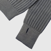 BLEACHED TRANSFORMED RIBBED KNIT