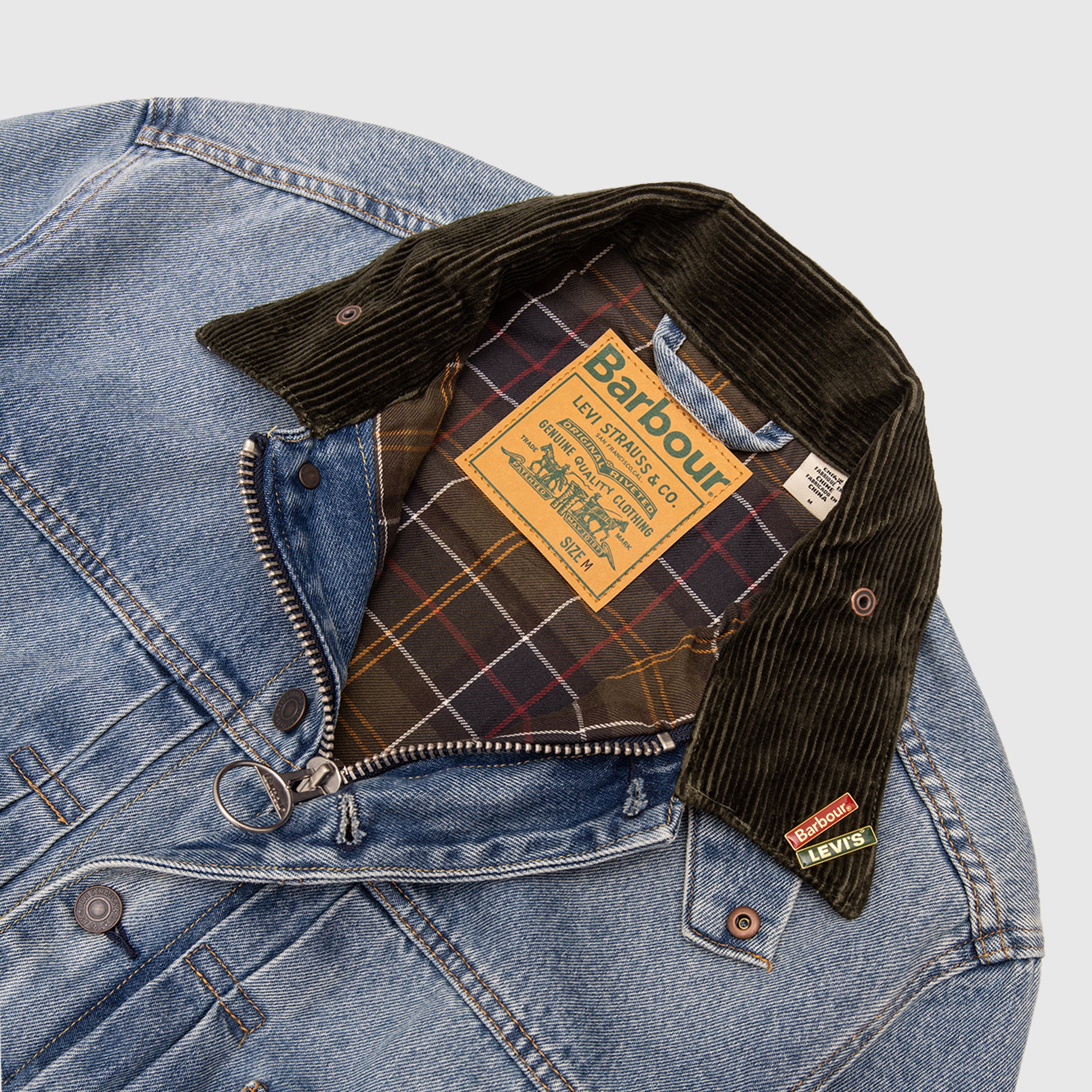 X BARBOUR TYPE II DENIM TRUCKER