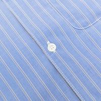MEN'S COTTON OXFORD/LINEN STRIPED S/S SHIRT
