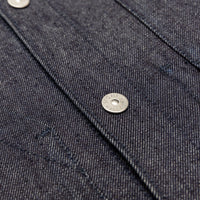 INDIGO DENIM-RAW OVERSHIRT