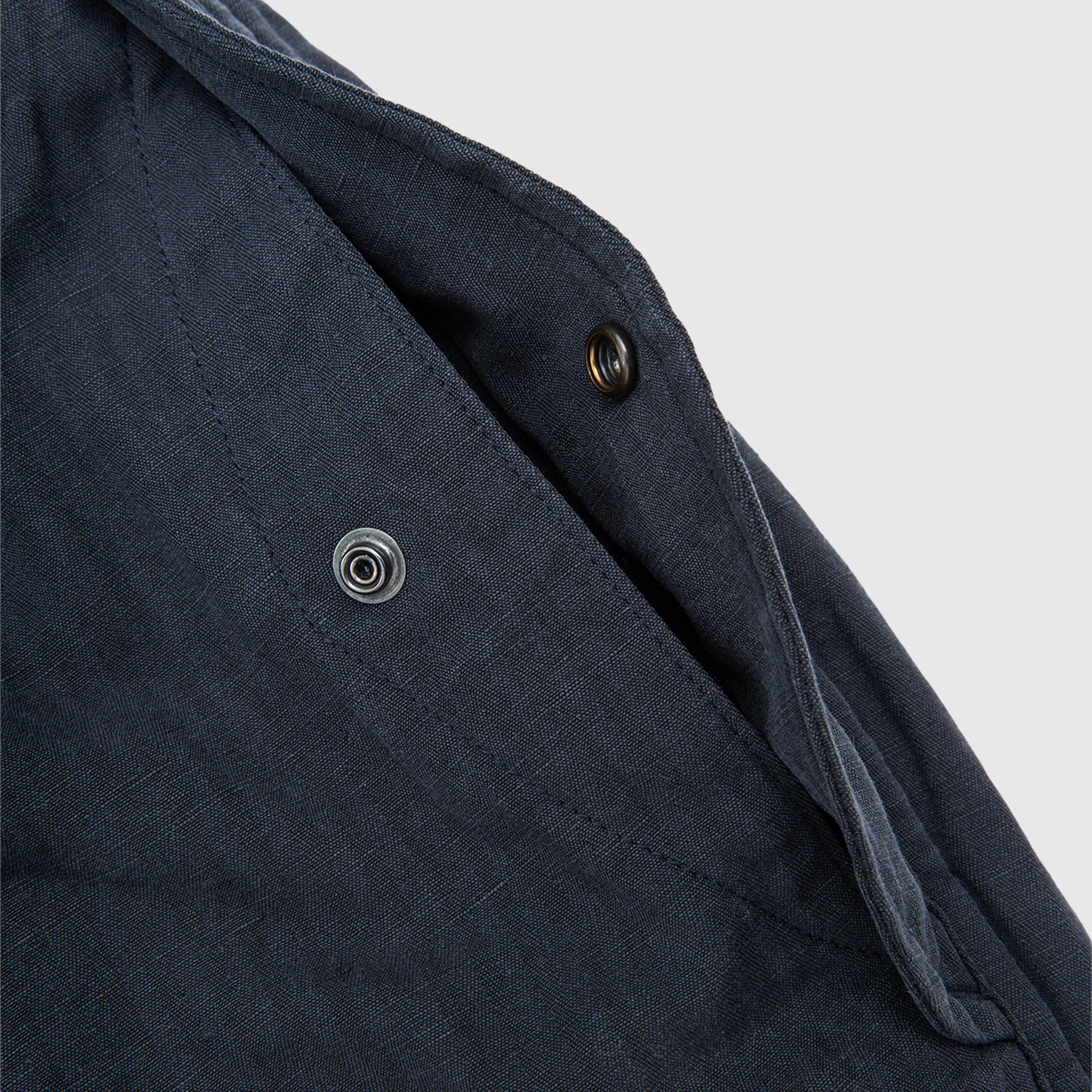 WASHED COTTON SILK LINEN HBT M-51 OVER PANTS