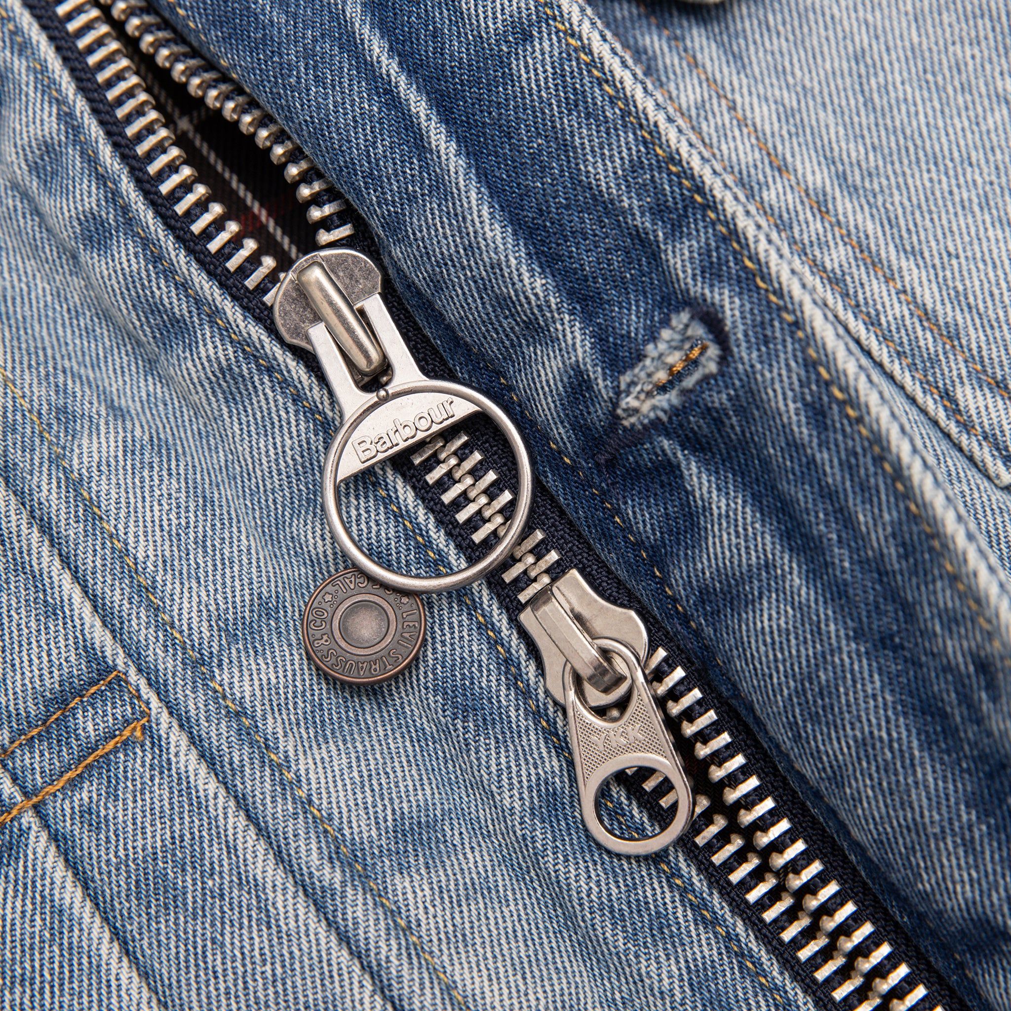 X BARBOUR TYPE II DENIM TRUCKER