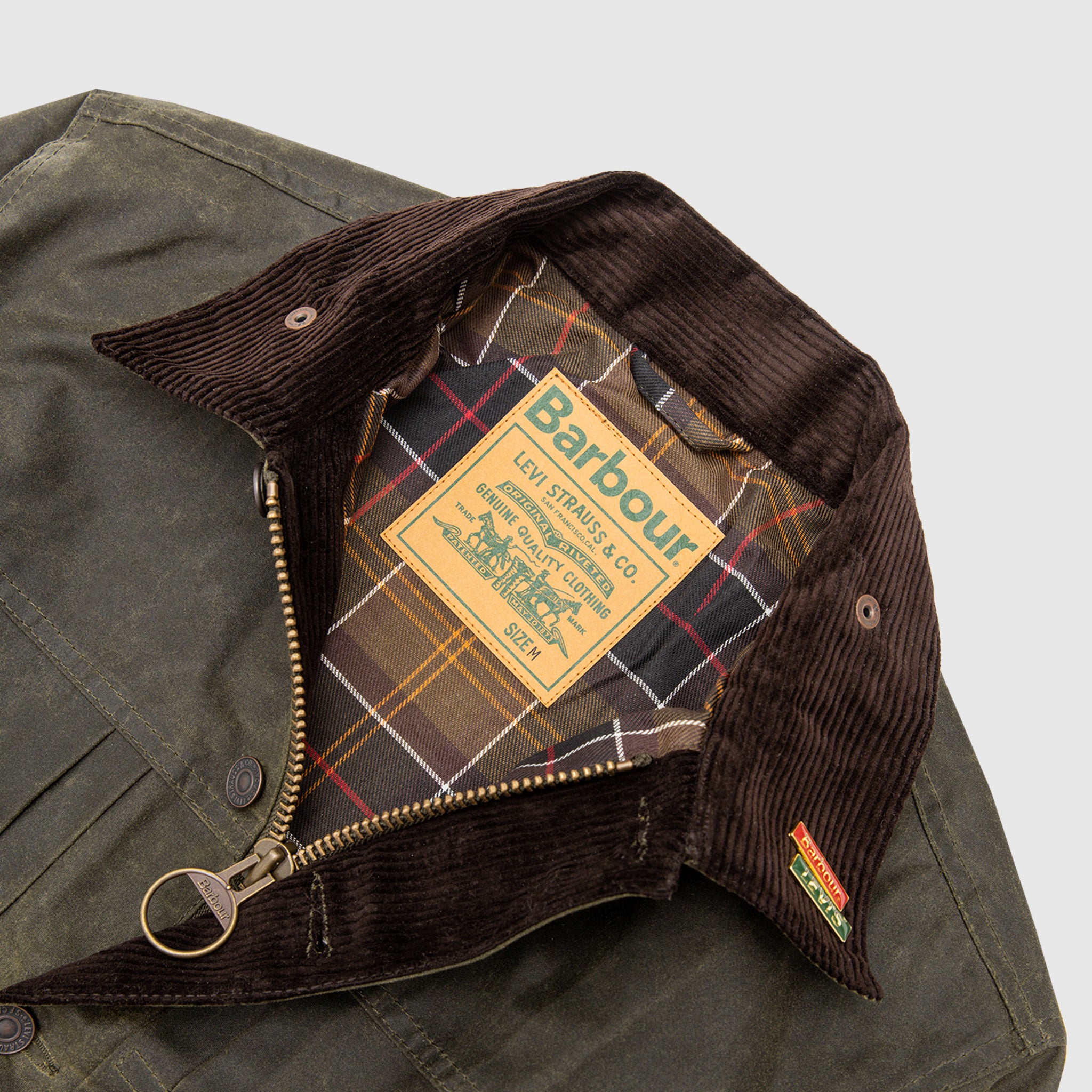 X BARBOUR TYPE II WAXED TRUCKER