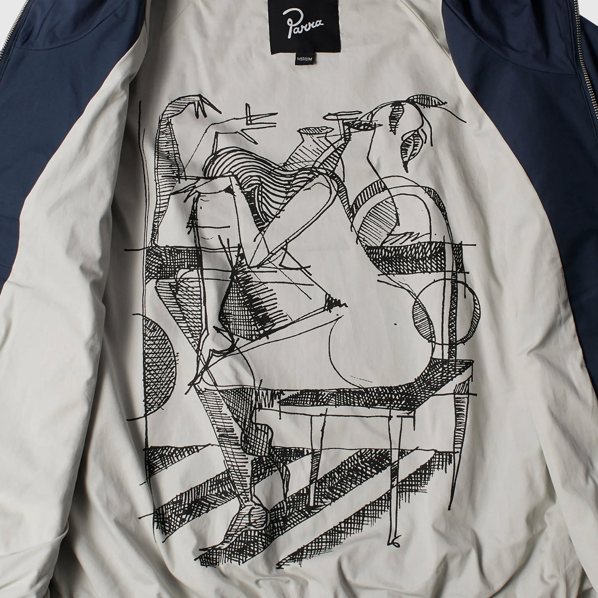 CIRCULAR RAIN LOGO COTTON SHELL JACKET