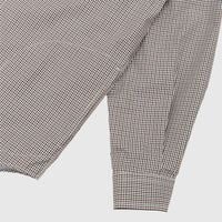 CHECKERED COTTON ZIP-UP SHIRT