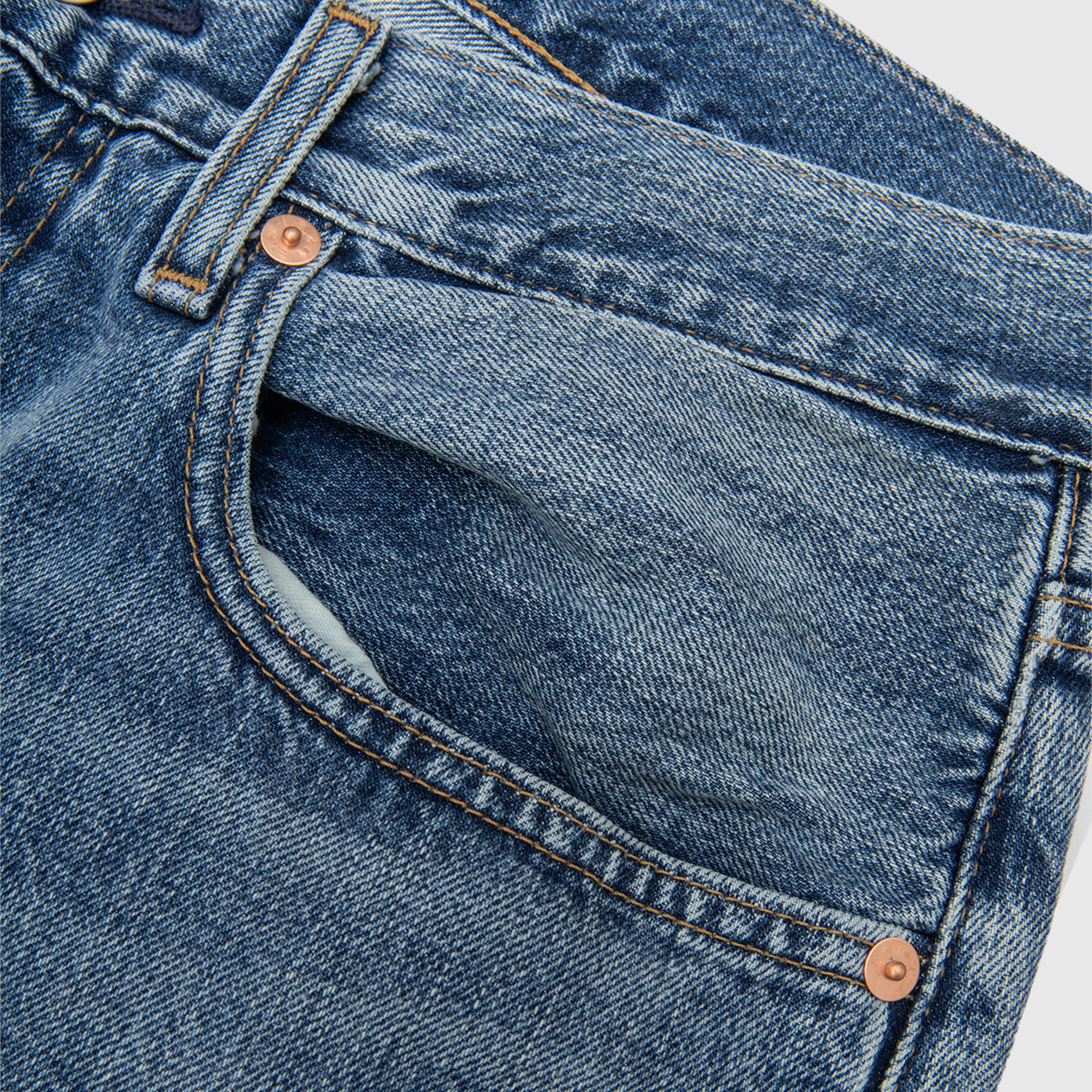 BLUE TAB ANCHOR RELAXED JEANS