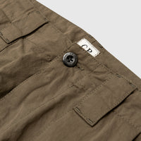 DIAGONAL FLATT NYLON LOOSE PANTS