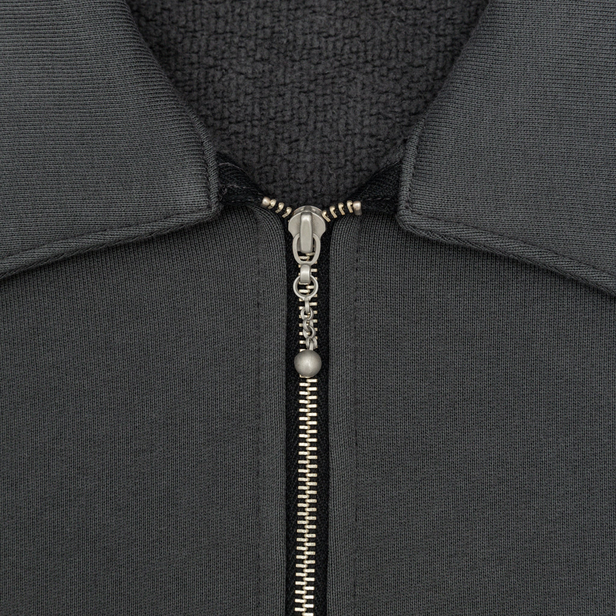 COTTON WOOL QUARTER ZIP SWEATSHIRT