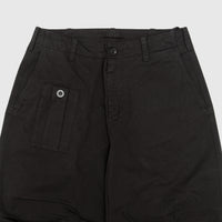 GARMENT DYED COTTON GABARDINE TROUSERS