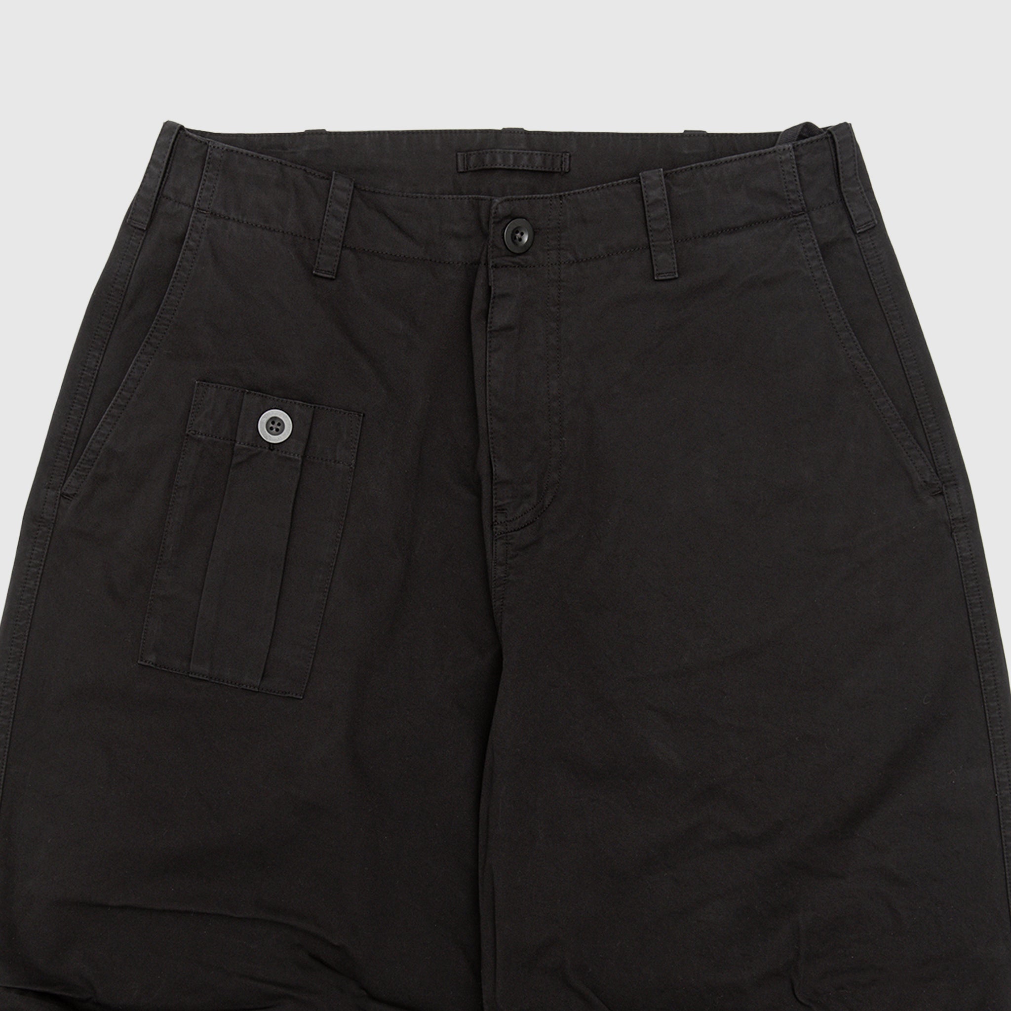 GARMENT DYED COTTON GABARDINE TROUSERS