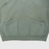 VINTAGE SAILOR HOOD HALF-ZIP SWEATSHIRT