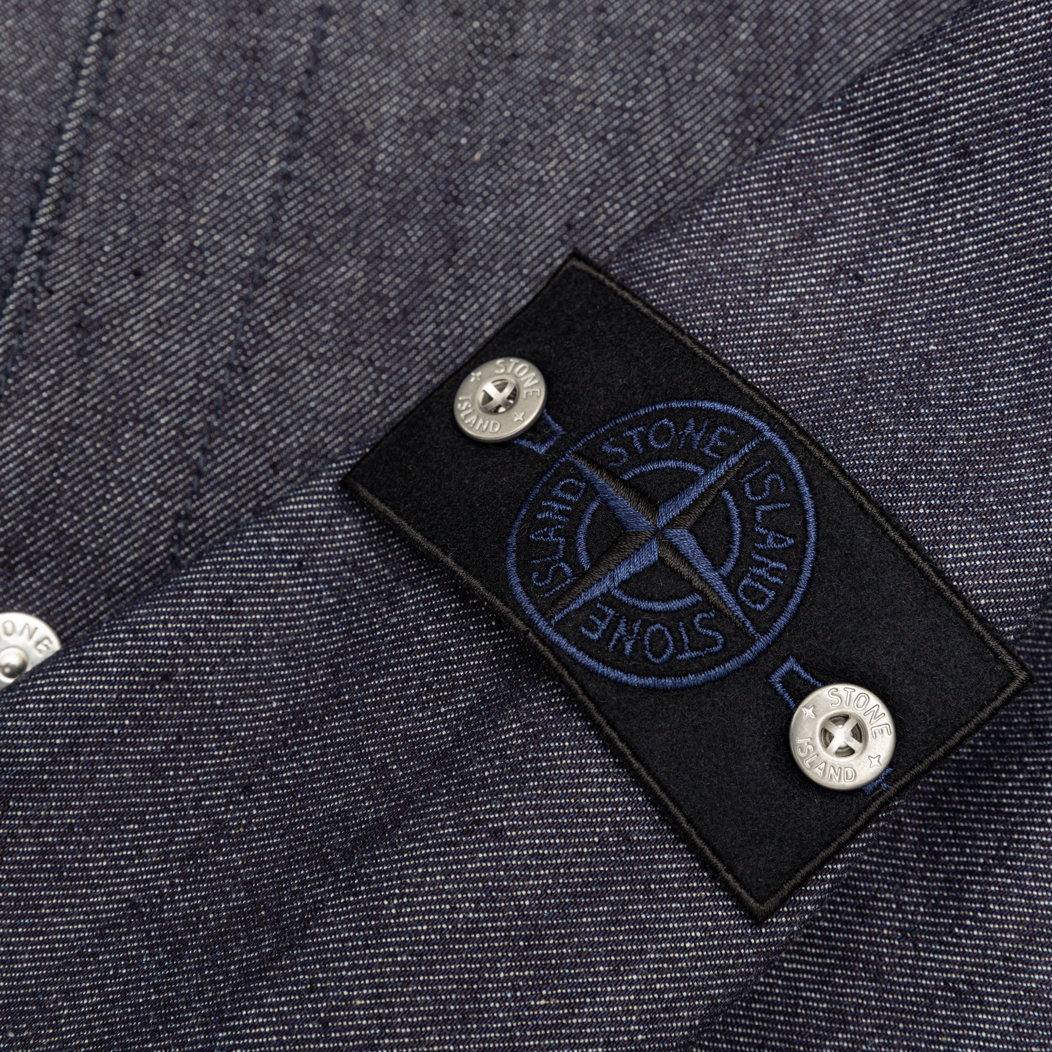 INDIGO DENIM-RAW OVERSHIRT