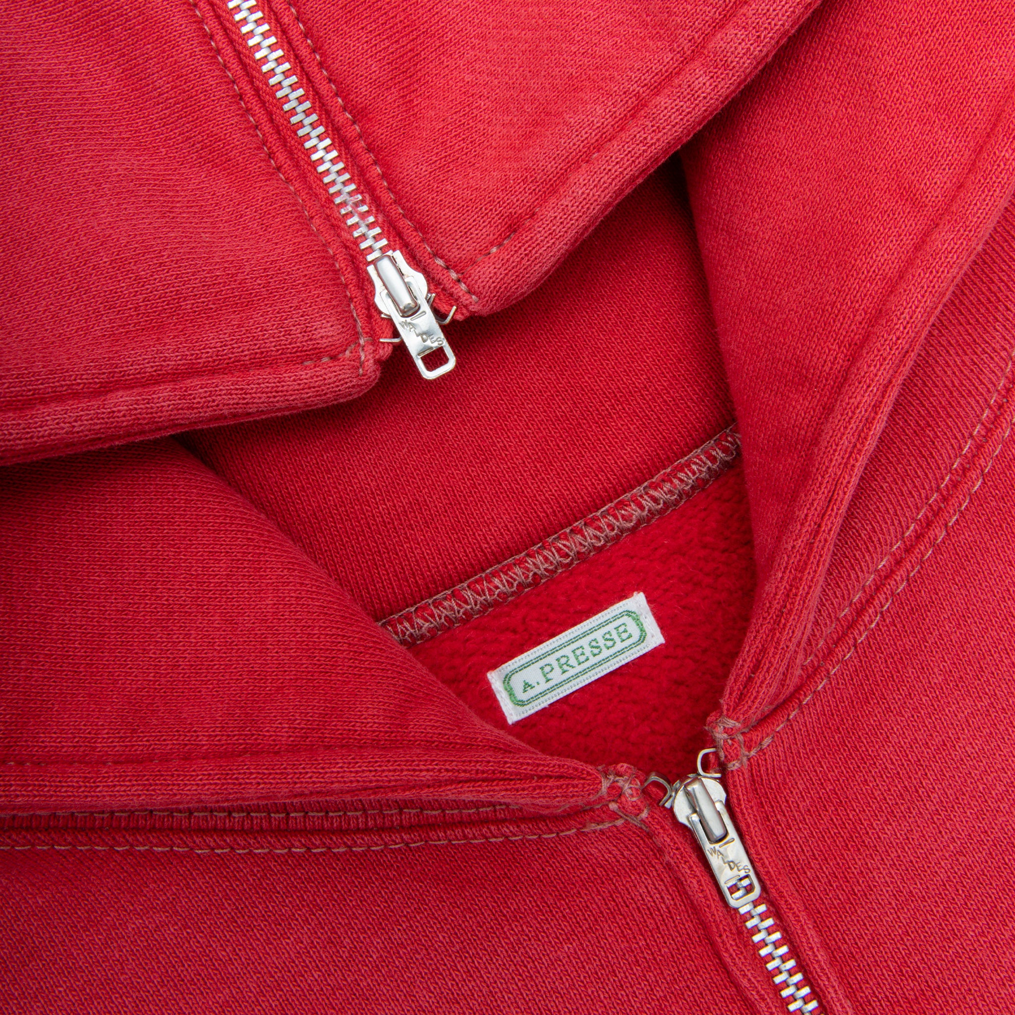 VINTAGE SAILOR HOOD HALF-ZIP SWEATSHIRT