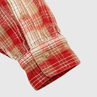 VINTAGE COTTON SILK NEP TWILL CHECK SHIRT
