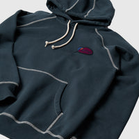 CIRCLED SCRIPT LOGO HOODED SWEATSHIRT