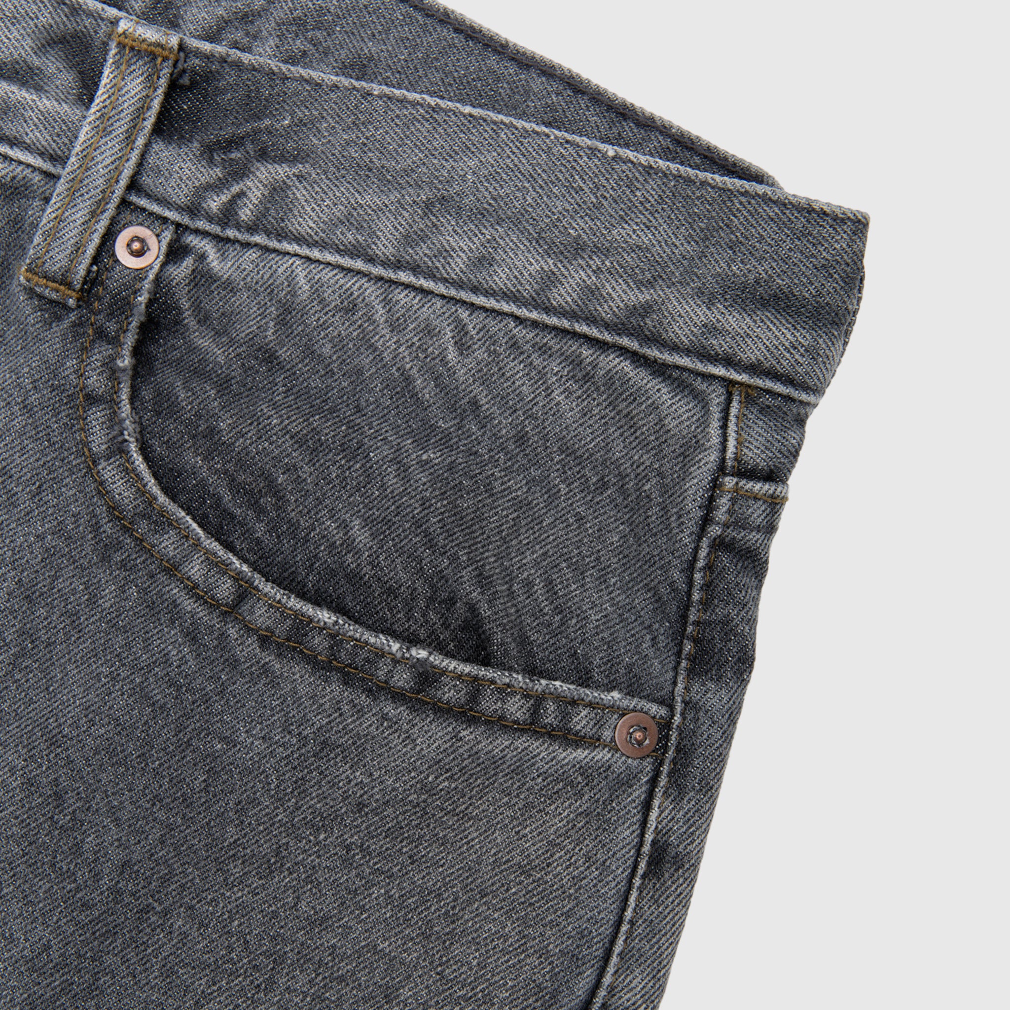 VINTAGE GRAY DENIM PANTS
