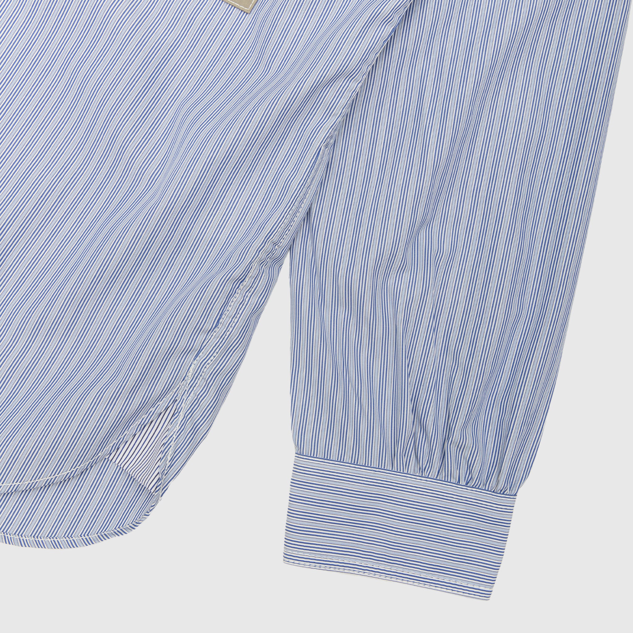 COTTON STRIPED PANELLED SHIRT