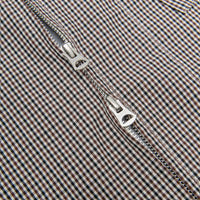 CHECKERED COTTON ZIP-UP SHIRT