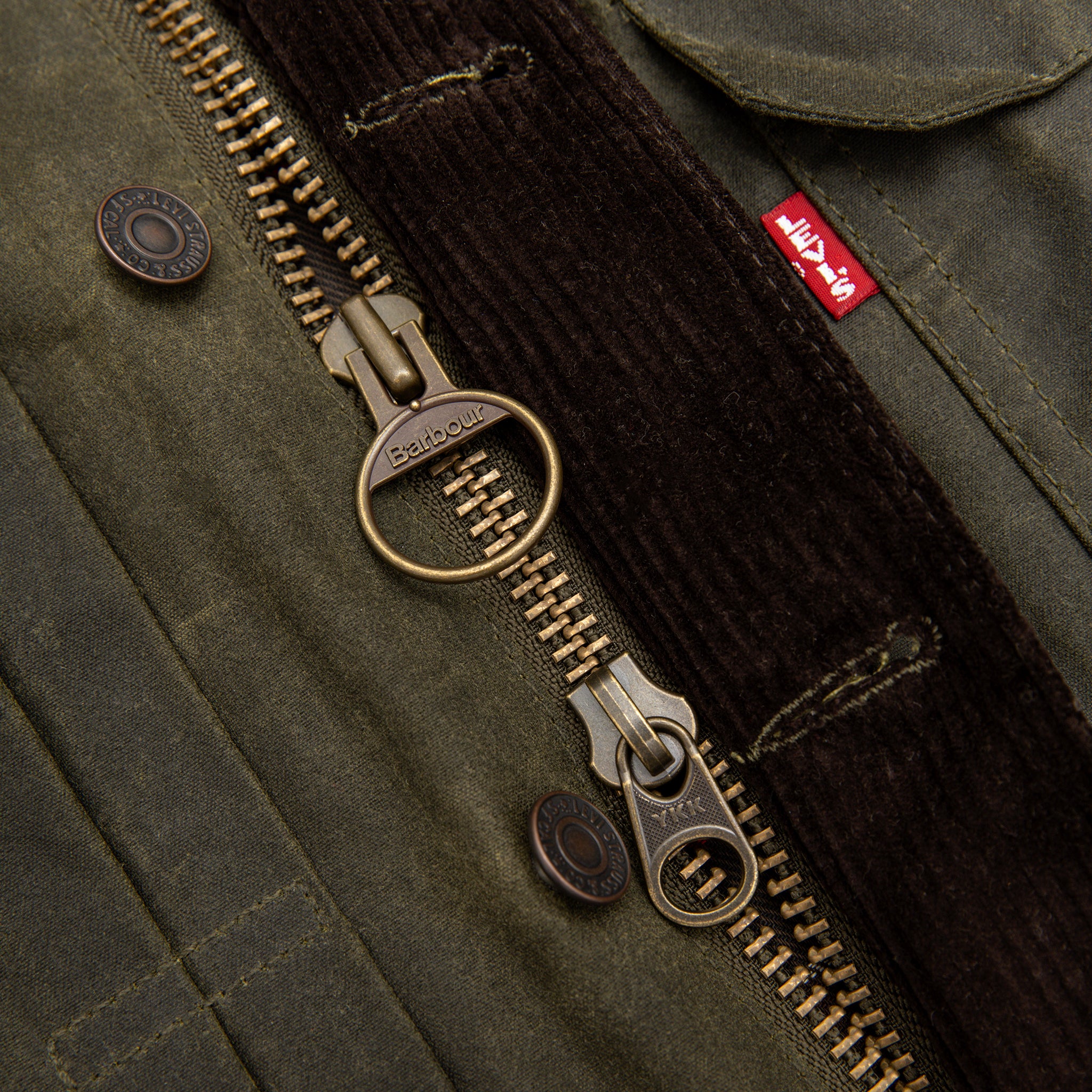 X BARBOUR TYPE II WAXED TRUCKER