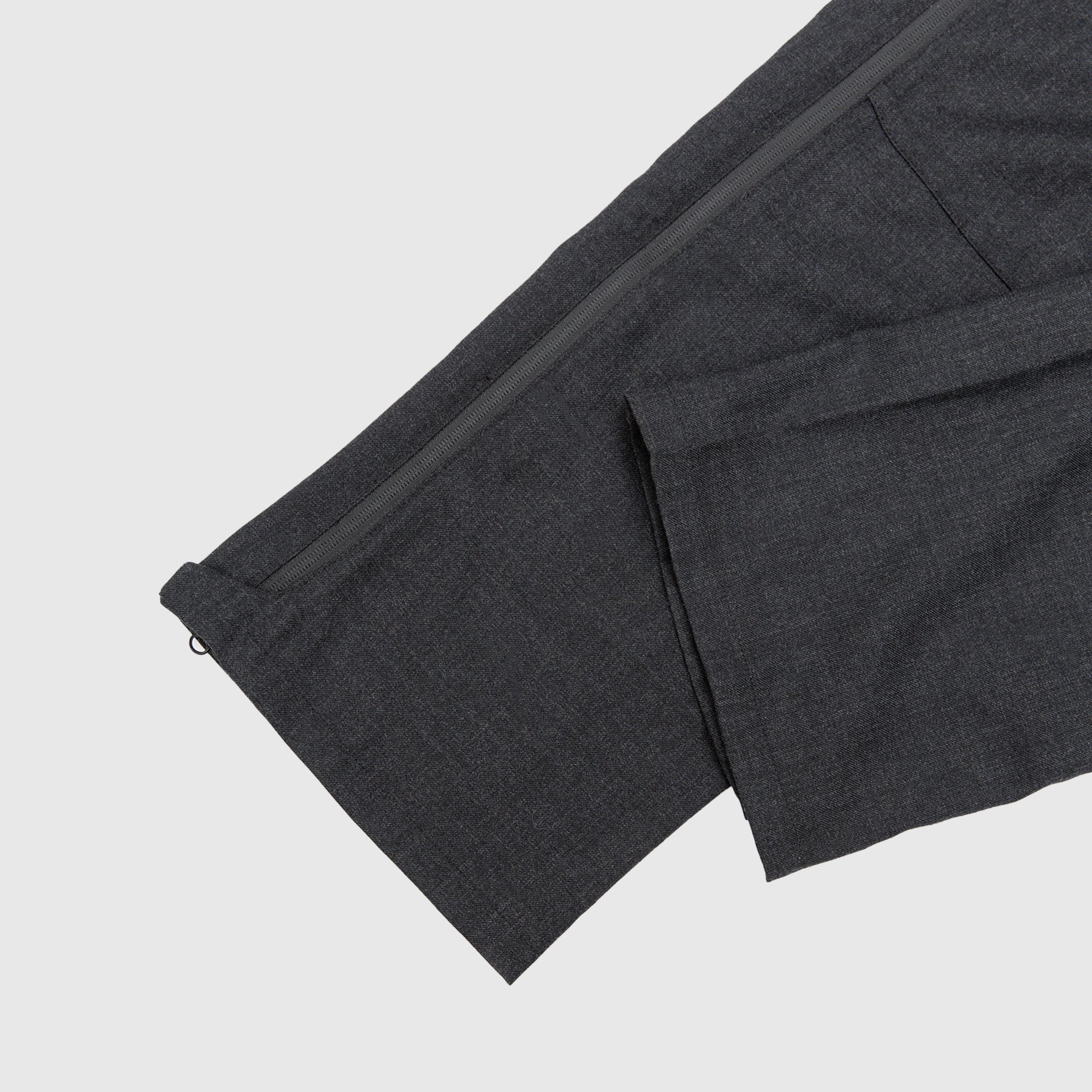 Y ZIP WOOL TWILL PANT