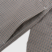 CHECKERED COTTON ZIP-UP SHIRT