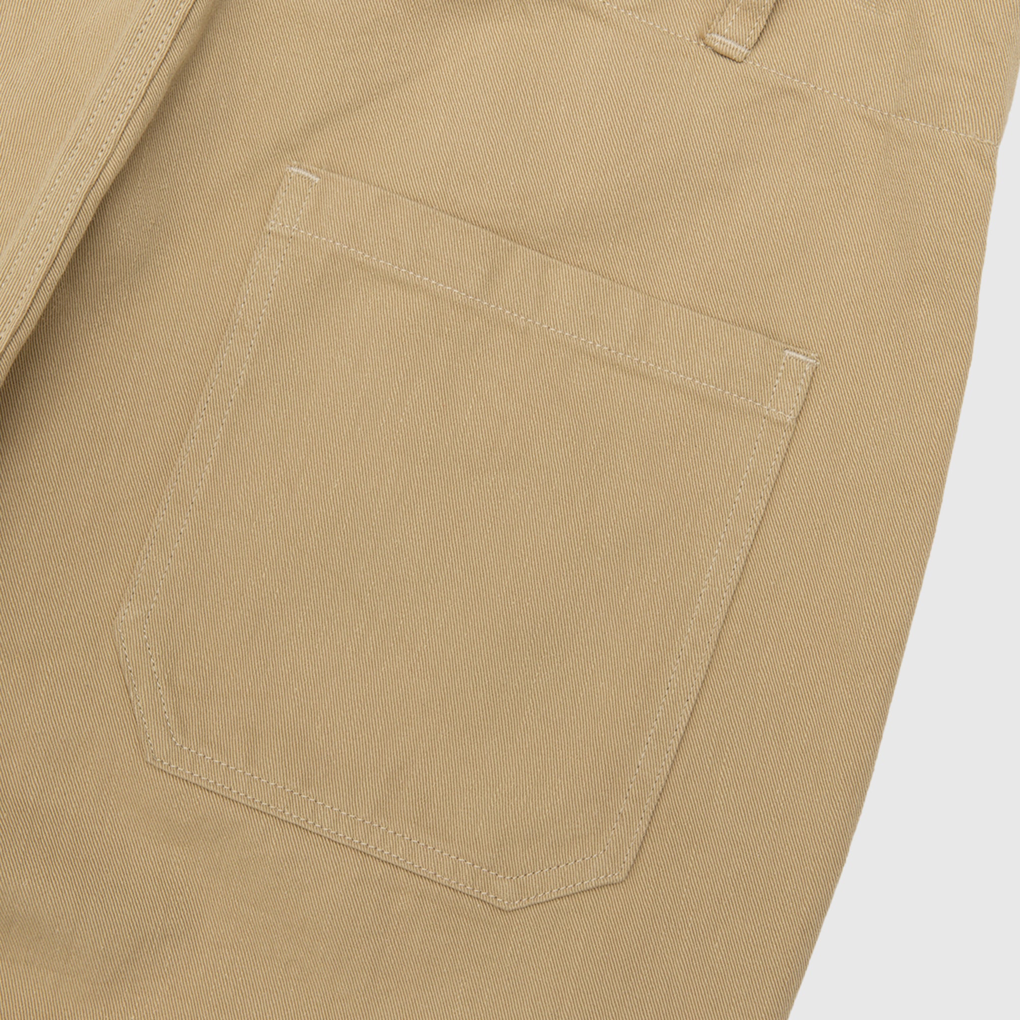 COTTON DRILL WIDE PANTS