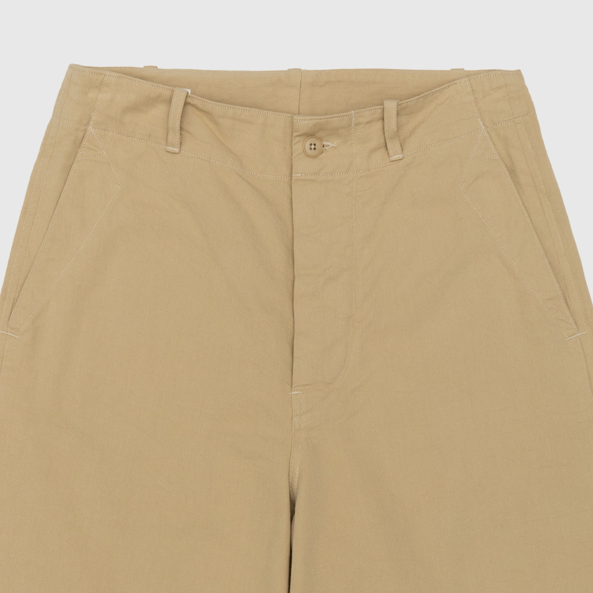 COTTON DRILL WIDE PANTS